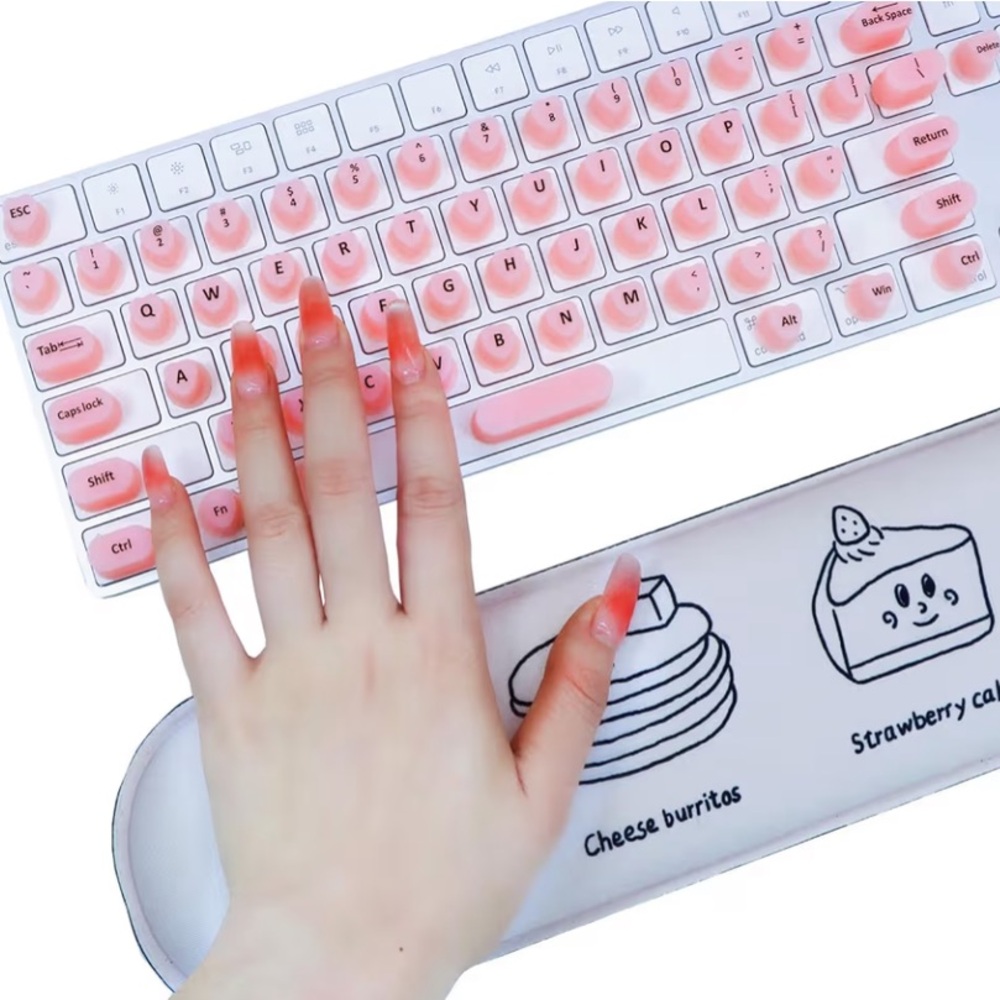 Raised Keyboard Stickers for Long Nails